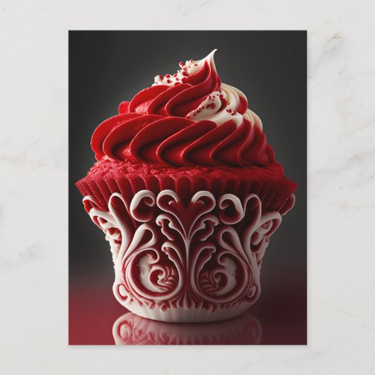 Extravaganter Cupcake Postkarte (Vorderseite)