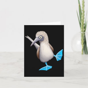 Extravaganter Dancing Sea Bird Funky Blue Foot Boo Karte