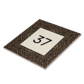 Extravaganter Deko House Number Plaque Fliese (Seite)