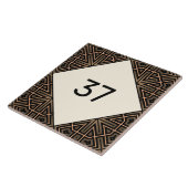 Extravaganter Deko House Number Plaque Fliese (Seite)