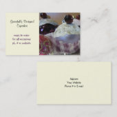 Extravaganter Designer Cupcakes Visitenkarte (Vorne/Hinten)