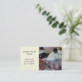 Extravaganter Designer Cupcakes Visitenkarte (Stehend Vorderseite)