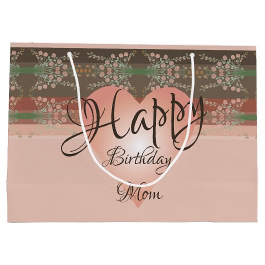 Extravaganter Designer Papiergeschenktasche Große Geschenktüte (Rückseite)