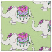 Extravaganter Elefant Stoff (Nahaufnahme)