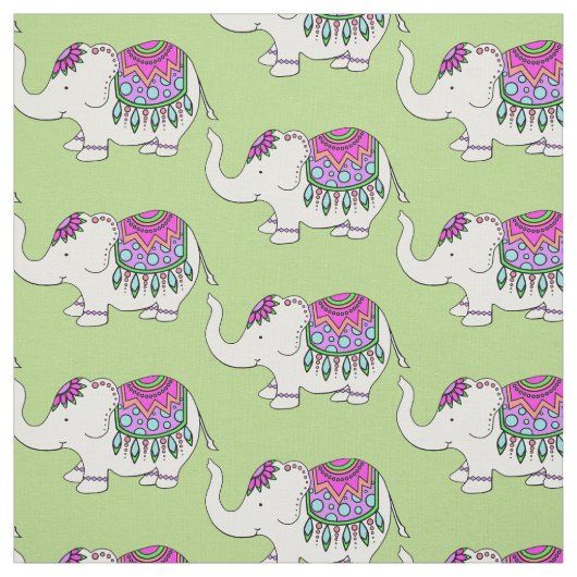 Extravaganter Elefant Stoff (Muster)