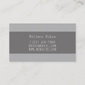 Extravaganter Eventplaner, Catering Visitenkarte (Rückseite)