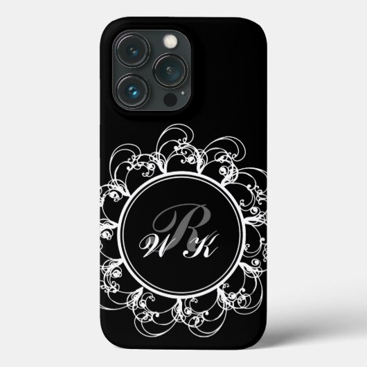 Extravaganter Fall für Monogram iPhone Case-Mate iPhone Hülle (Rückseite)