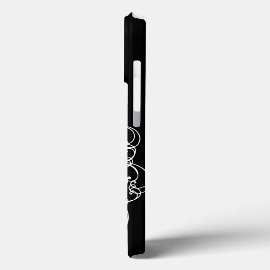 Extravaganter Fall für Monogram iPhone Case-Mate iPhone Hülle (Rückseite / Links)