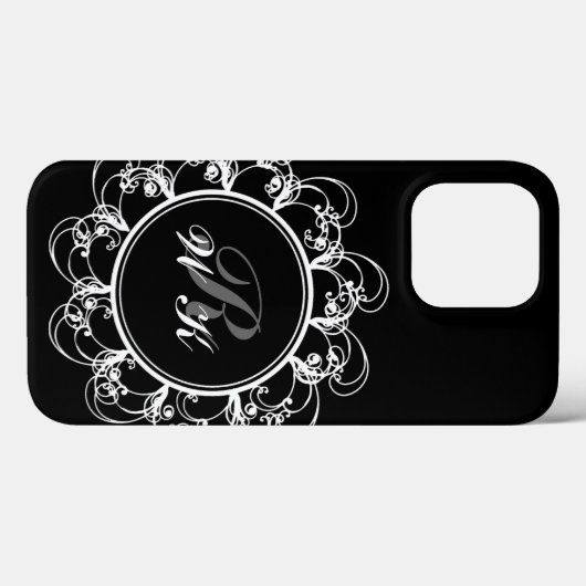 Extravaganter Fall für Monogram iPhone Case-Mate iPhone Hülle (Rückseite (Horizontal))