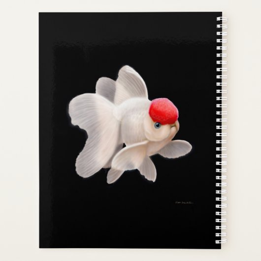 Extravaganter Fantail Goldfish Wochenplaner (Rückseite)