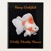 Extravaganter Fantail Goldfish Wochenplaner