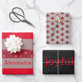 Extravaganter Feiertag - Wrap - Präsentation Geschenkpapier Set