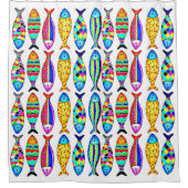 Extravaganter Fisch Duschvorhang (Vorderseite)