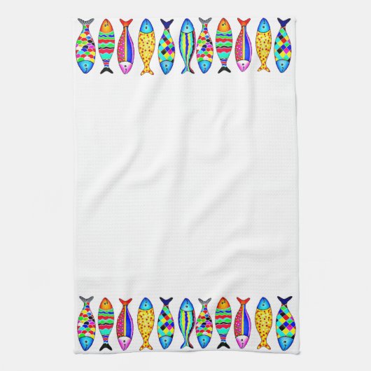 Extravaganter Fisch Geschirrtuch (Vertikal)