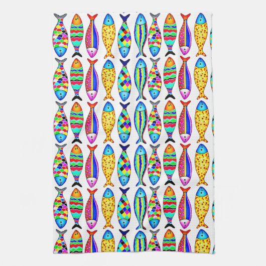 Extravaganter Fisch Geschirrtuch (Vertikal)