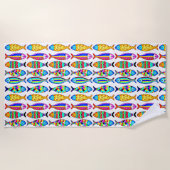 Extravaganter Fisch Strandtuch (Vorderseite)