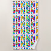 Extravaganter Fisch Strandtuch (Vorderseite)