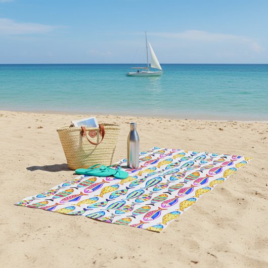 Extravaganter Fisch Strandtuch