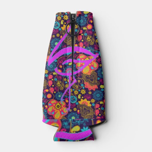 Extravaganter Flamingo Flaschenkühler (Rückseite)