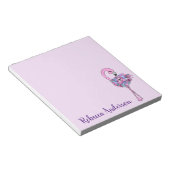 Extravaganter Flamingo Notepad Notizblock (angewinkelt)