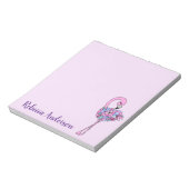 Extravaganter Flamingo Notepad Notizblock (Rotiert)