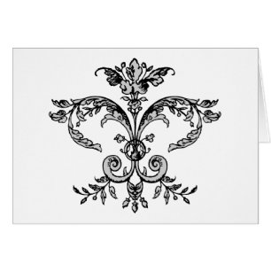 Extravaganter Fleurish BW