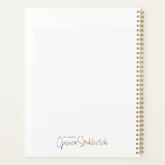 Extravaganter floraler Planer (Rückseite)