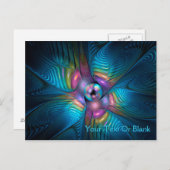 Extravaganter Flug Postkarte (Vorne/Hinten)