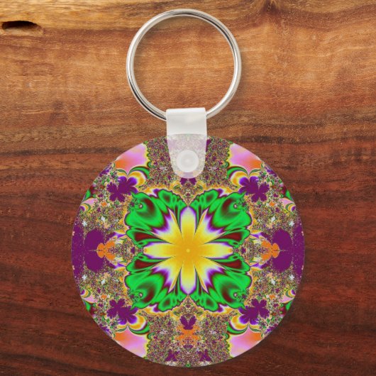 Extravaganter Fraktal Schlüsselanhänger (Vorderseite)