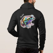 Extravaganter Frosch Hoodie (Rückseite)