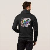 Extravaganter Frosch Hoodie (Schwarz voll)