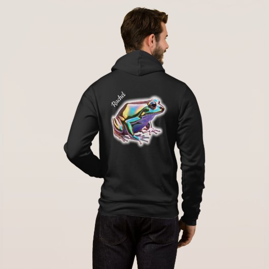 Extravaganter Frosch Hoodie (Schwarz voll)