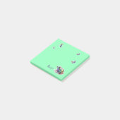 Extravaganter Frosch Post-it Klebezettel (angewinkelt)