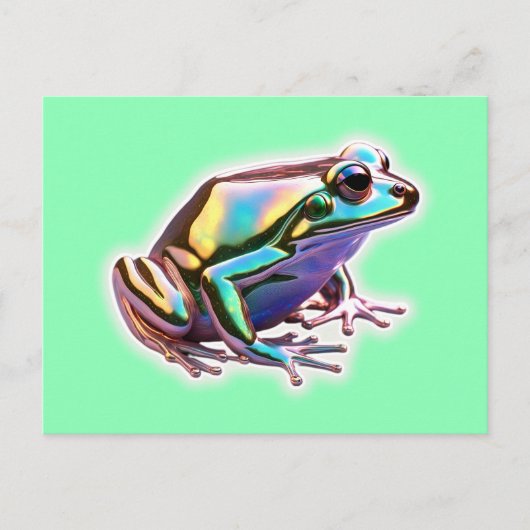 Extravaganter Frosch Postkarte (Vorderseite)