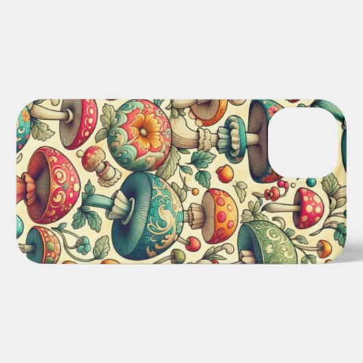 Extravaganter Fungi iPhone Hülle (Rückseite (Horizontal))