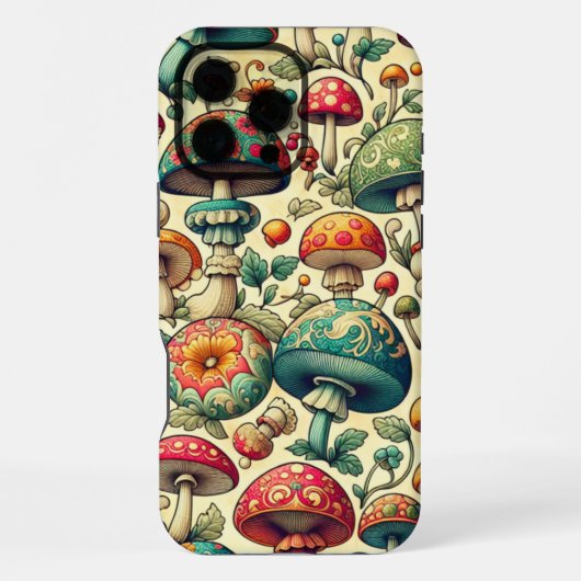 Extravaganter Fungi iPhone Hülle (Rückseite)