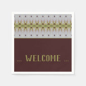 Extravaganter Gemusterter Designer Papiercocktail Serviette (Vorderseite)