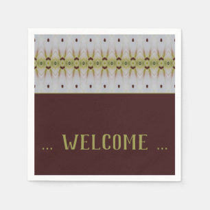 Extravaganter Gemusterter Designer Papiercocktail Serviette