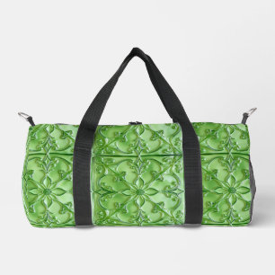 Extravaganter, gepolsterter, grüner Glashimmel Duffle Bag