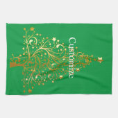 Extravaganter Goldbaum Thunder_Cove Geschirrtuch (Horizontal)