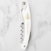 Extravaganter Goldbaum Thunder_Cove Kellnermesser (Vorderseite)