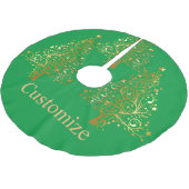 Extravaganter Goldbaum Thunder_Cove Polyester Weihnachtsbaumdecke (Schrägansicht)