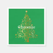 Extravaganter Goldbaum Thunder_Cove Serviette (Vorderseite)