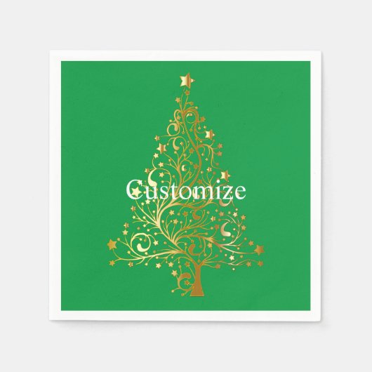Extravaganter Goldbaum Thunder_Cove Serviette (Vorderseite)