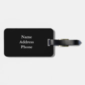 Extravaganter Goldfish Gepäcktag Gepäckanhänger (Rückseite horizontal)