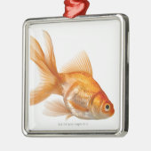Extravaganter Goldfish Silbernes Ornament (Links)