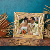 Extravaganter GoldFrame Foto hinzufügen hier Plaqu Fotoplatte (Seite)