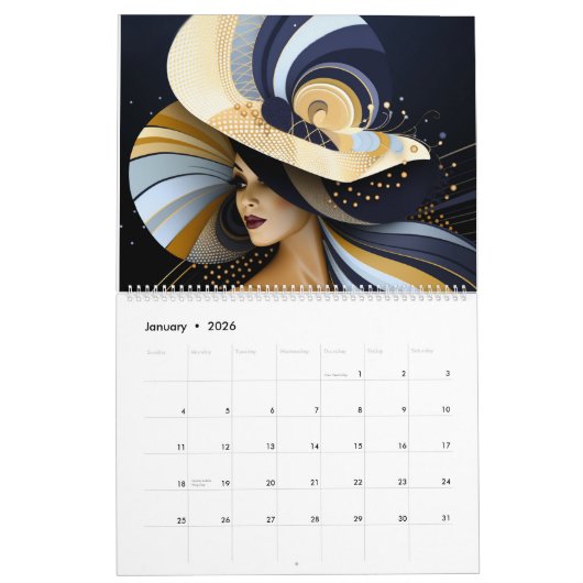 EXTRAVAGANTER HAT PARADE-Kalender Kalender (Jan 2026)
