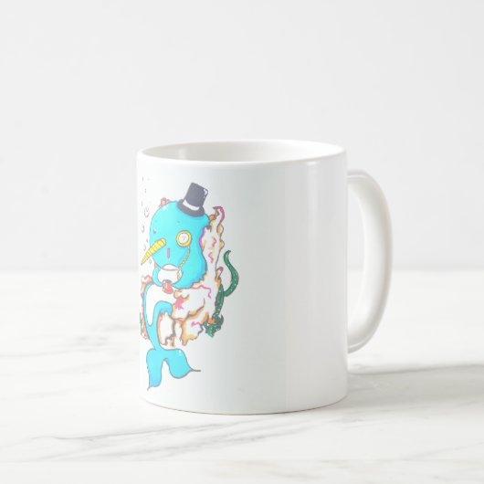 Extravaganter Herr Narwhal Kaffeetasse (VorderseiteRechts)