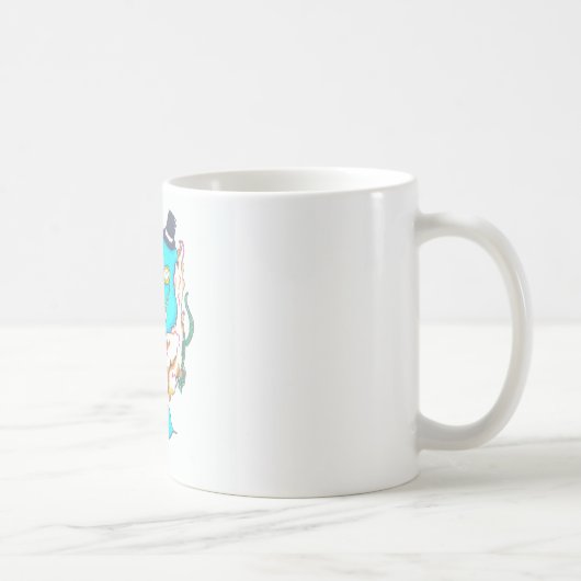 Extravaganter Herr Narwhal Kaffeetasse (Rechts)
